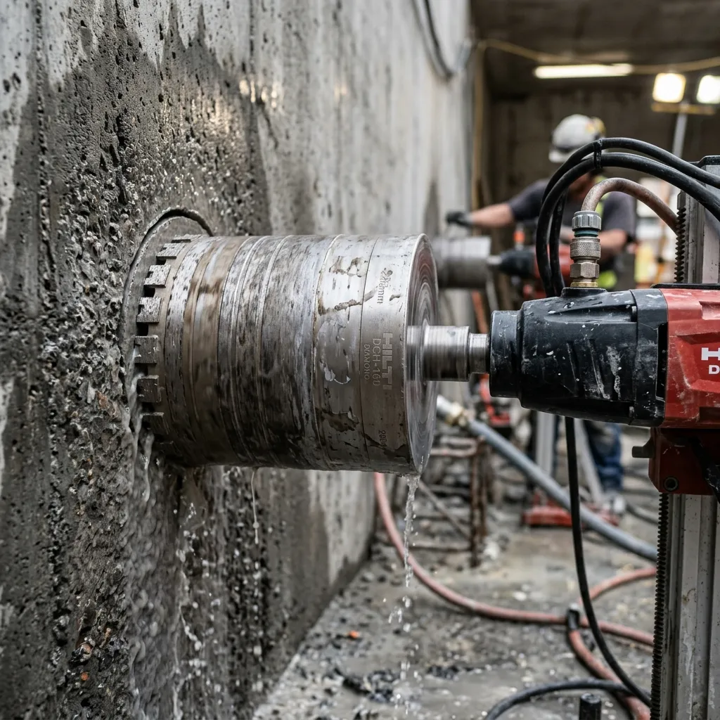Core drilling detail