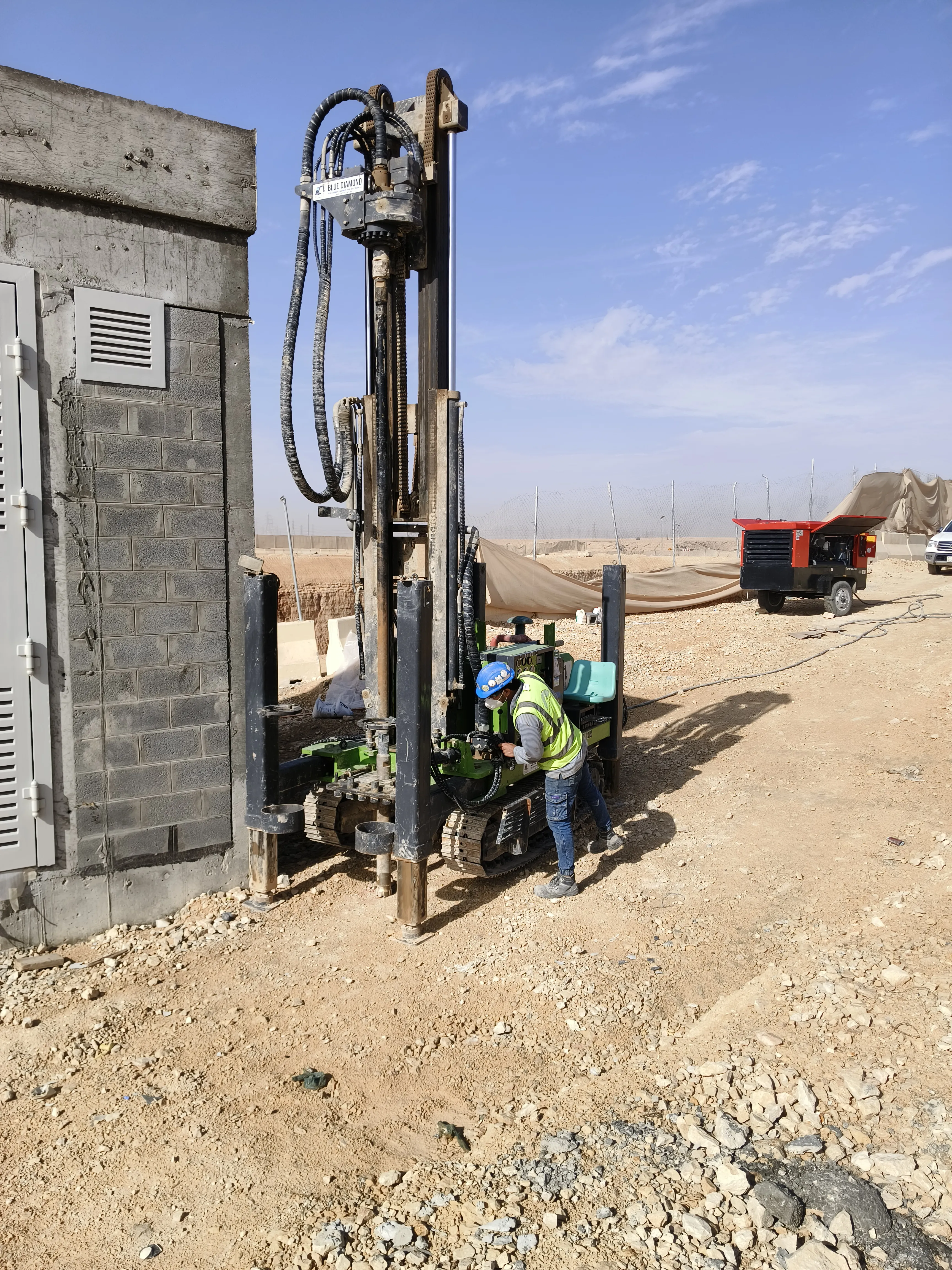 DTH Rock Drilling & High torque Auger Drilling